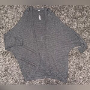 Aerie gray oversized gray cardigan sweater NWT